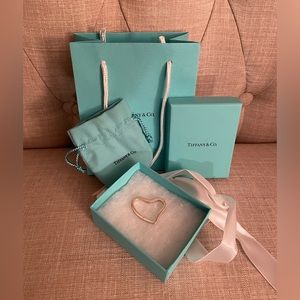 BRAND NEW Tiffany & Co. Open Heart Keychain - Sterling Silver